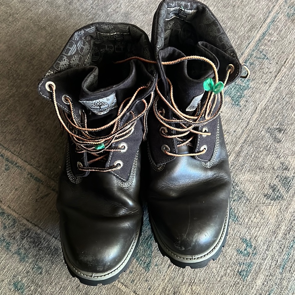 Mens Black Timberland Lace Up Boots. 8.5 Mens
